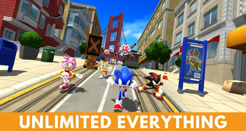 Sonic forces mod apk red rings